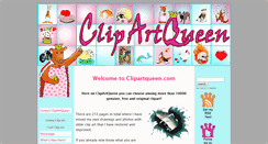 Desktop Screenshot of clipartqueen.com