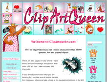 Tablet Screenshot of clipartqueen.com